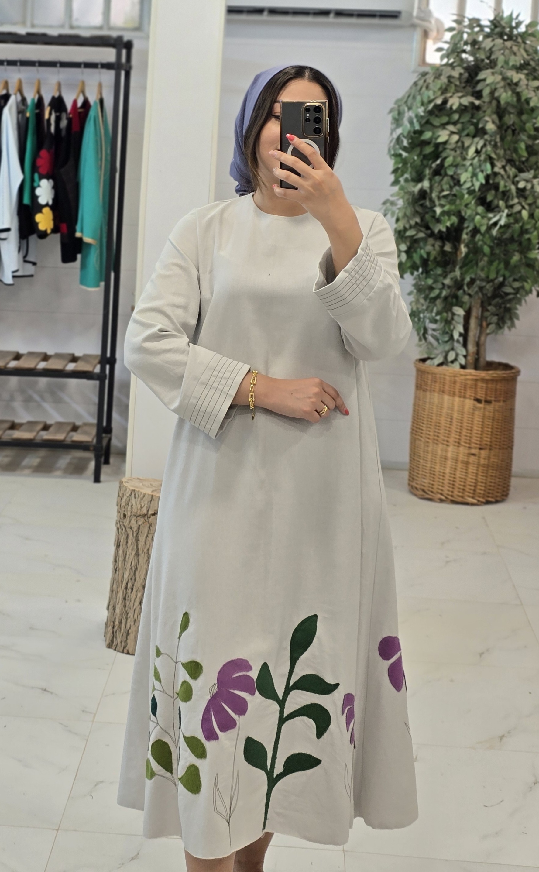 کفتان لینن تکه دوزی