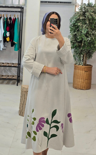 کفتان لینن تکه دوزی