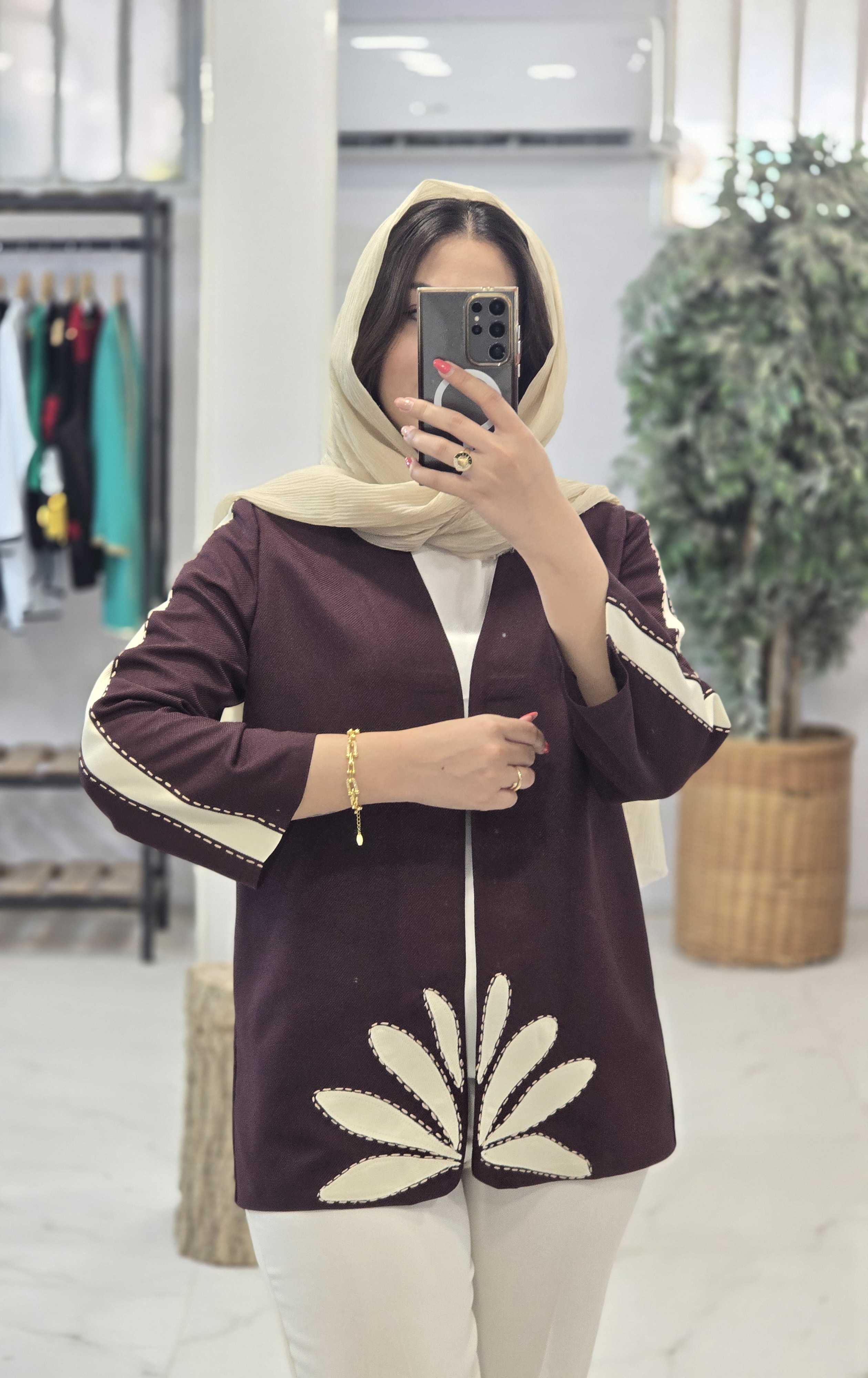 کت کرپ تکه دوزی
